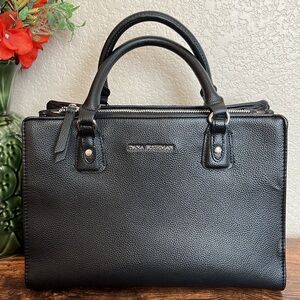 Dana Buchman structured faux leather satchel